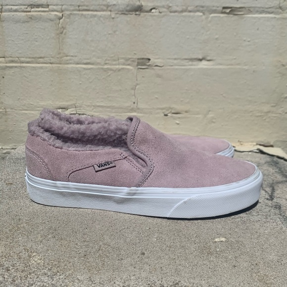 suede fur vans